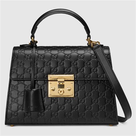 gucci padlock top handle bag mini